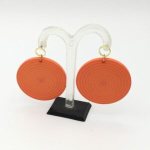 boucles d'oreille orange