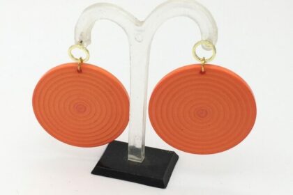 boucles d'oreille orange