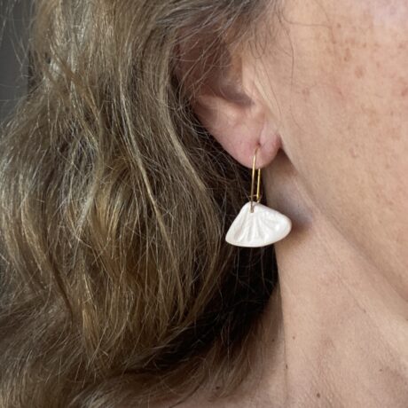 Boucles d’oreilles coquillage porcelaine