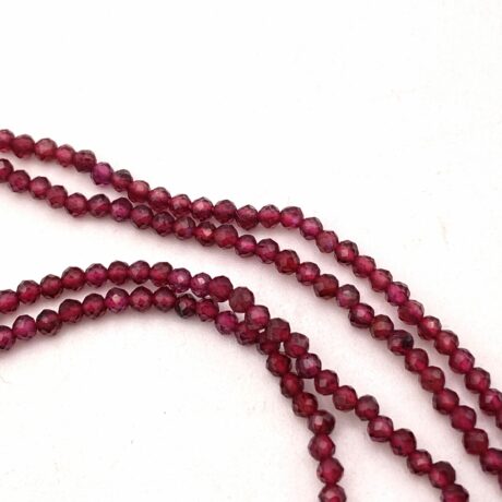 Collier grenat feuille de vigne8