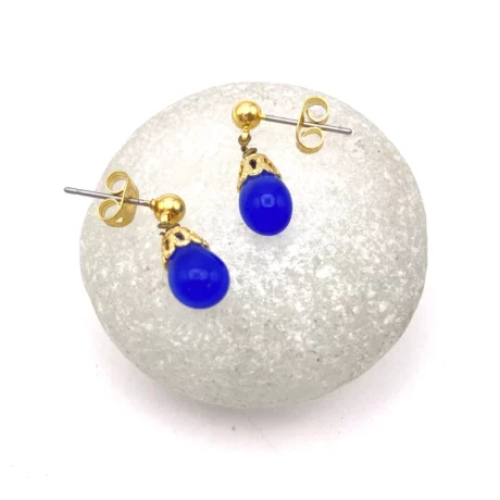 Boucles d’oreilles goutte bleu_06