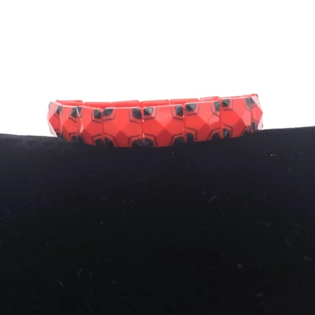 Bracelet ajustable pate de verre rouge_06