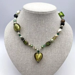 Collier coeur Murano