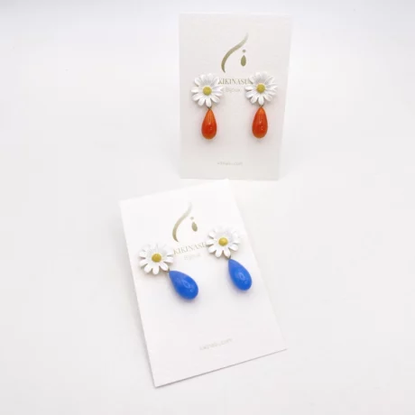 boucles d’oreilles marguerite